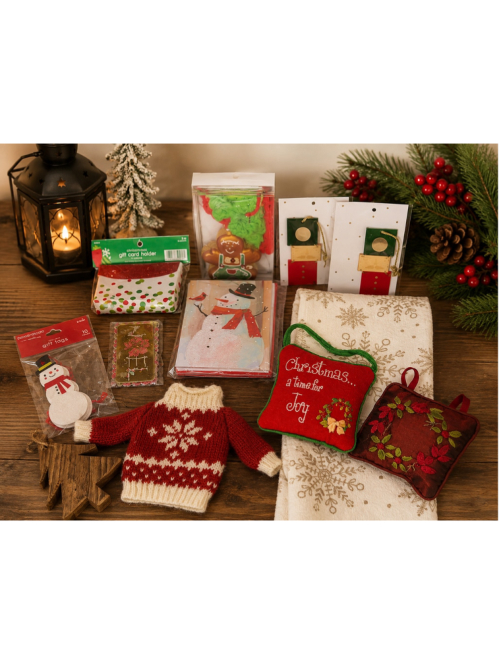 Lot Of Assorted Christmas Items and Decorations New And Used